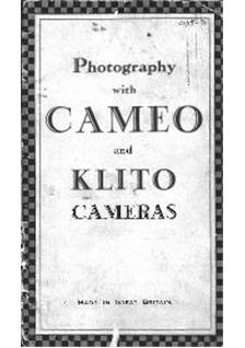 Houghton Butcher Ensign Cameo manual. Camera Instructions.